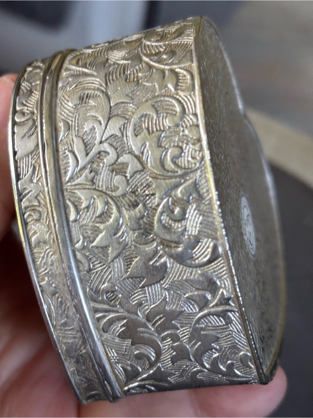 Godinger Silver Art Heart Shaped Trinket Box Velvet Lined Jewelry Keepsake Box - Picture 2 of 5
